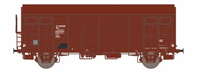 Dekas DK-872319 - H0 - Gedeckter Güterwagen 46069, SJ, Ep. III